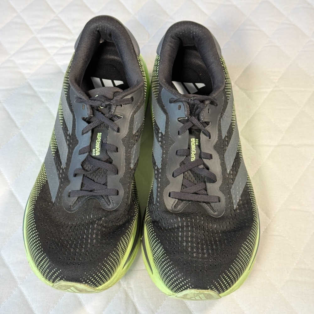 ADIDAS Supernova Rise MEN'S Size 11 RESPONSE PACE RUNNING SHOES Black/White - Picture 4 of 8